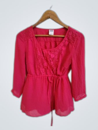 Vero Moda Pink Lace Blouse