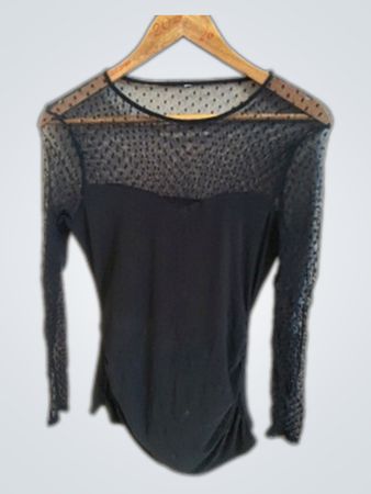 Black Sheer Top