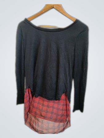 Stella Plaid Layered Top
