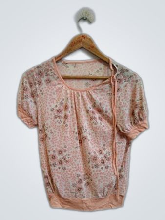 Pink Floral Blouse