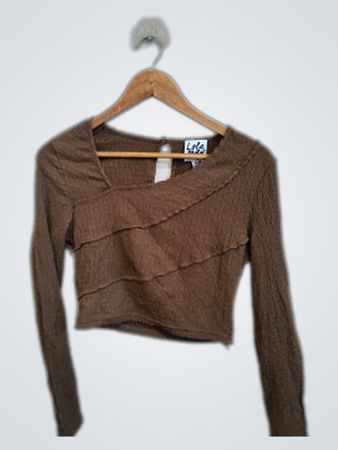 Brown Long Sleeve Top