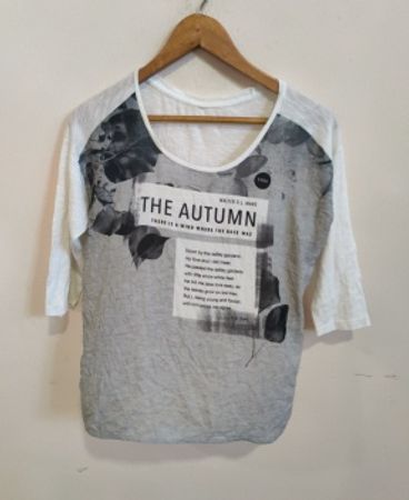 Gray T-Shirt with The Autumn Print