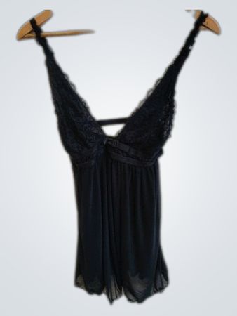 Black Lace Trim Camisole