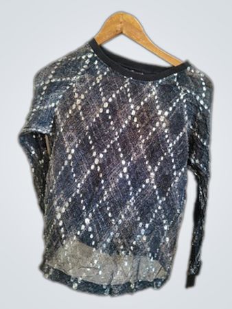 Sequined Long Sleeve Top