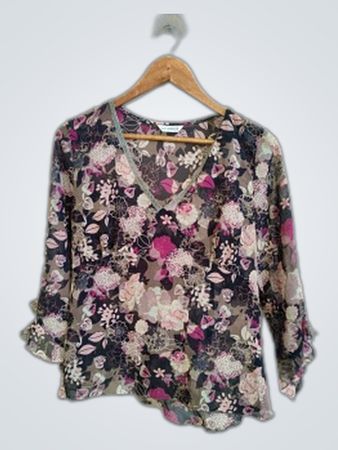 George Floral Print Chiffon Blouse