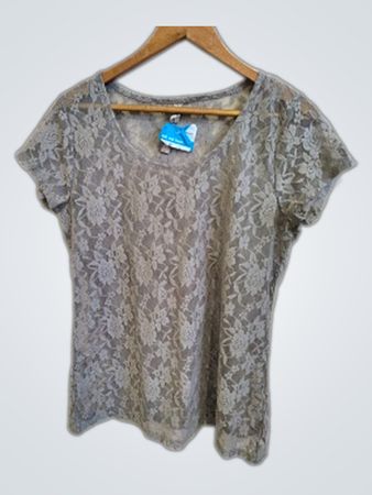 Gray Lace Shirt