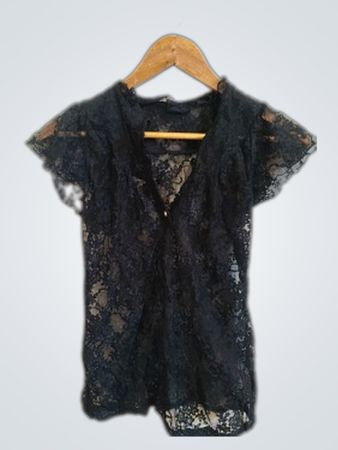 Unbranded Black Lace Blouse