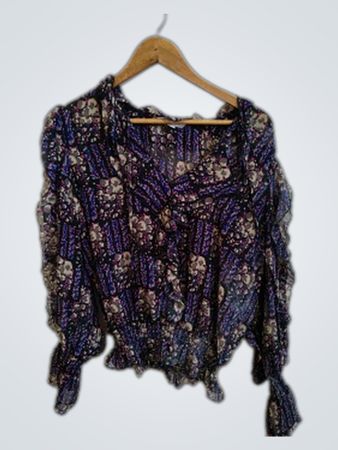 Blouse with Floral Pattern