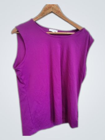 Charles Vôgen Purple Sleeveless Top