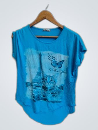 paker Blue Graphic T-Shirt