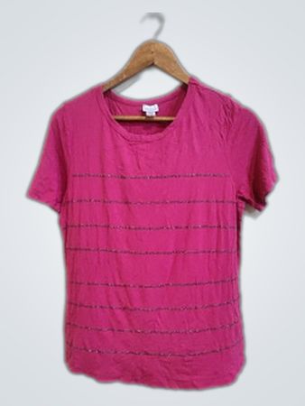 Mona Pink Striped T-Shirt
