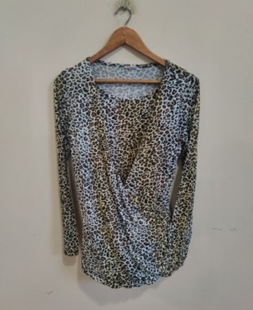 Laura T. Leopard Print Top
