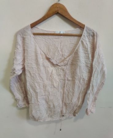 Light Pink Crinkled Blouse