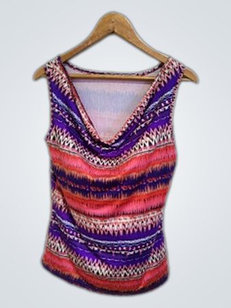 Multicolored Sleeveless Top