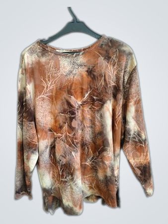 Celine Long-Sleeve Tie-Dye Shirt