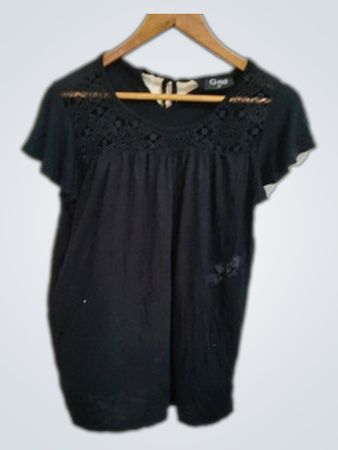 Gina Black Blouse