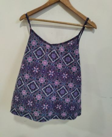 Blouse with Purple and Pink Pattern