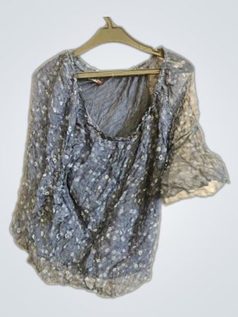 Blue Floral Blouse