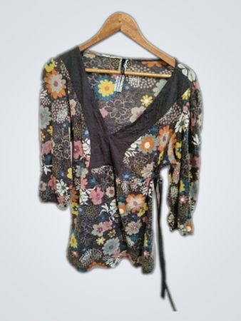 Floral Wrap Top