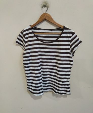 Black and White Striped T-Shirt