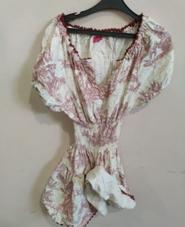 Popie's White and Pink Floral Romper