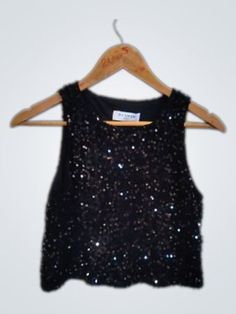 By Swan Sequin Top