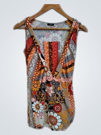 Exon Floral Sleeveless Top