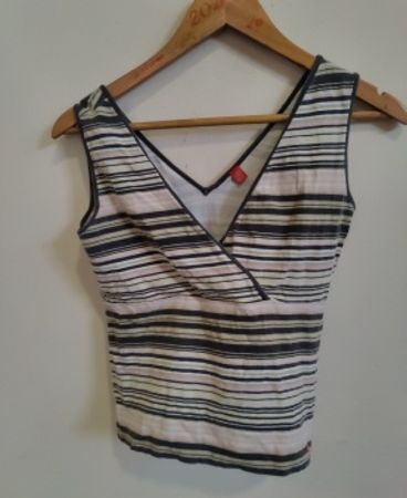 Striped V-Neck Tank Top