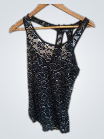 Jennifer Taylor Black Lace Top