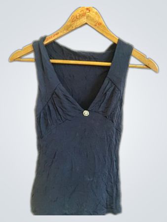 Blue Sleeveless Top