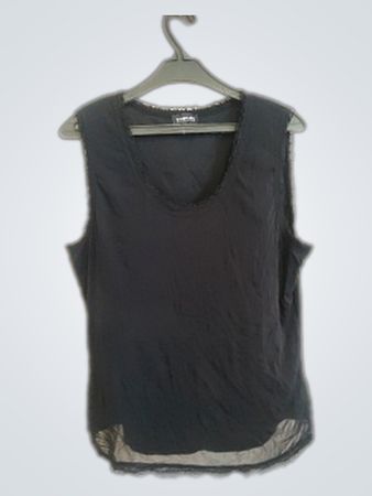 Black Lace Trimmed Top