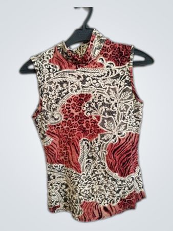 Blouse with Animal Print Pattern