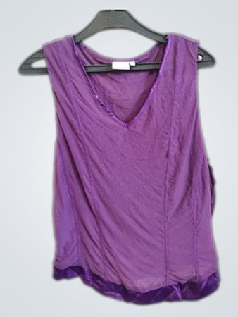 VIA CORTESA Purple Sleeveless Top