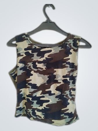 Camo Sleeveless Top