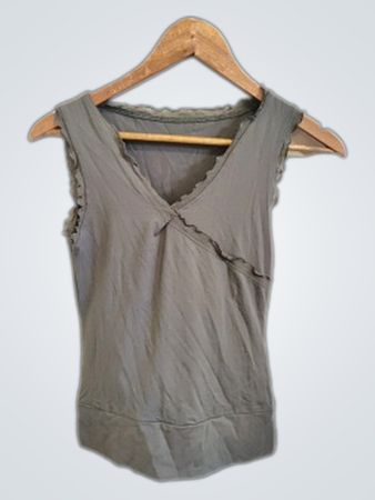 Gray Sleeveless Top