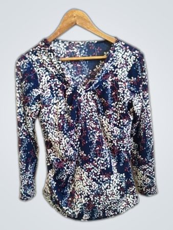 Blouse with Floral Pattern