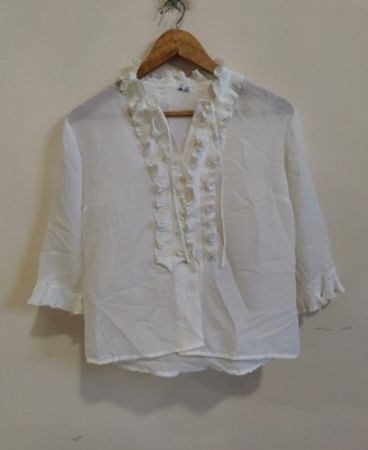 Zara Ruffled Sleeve Blouse