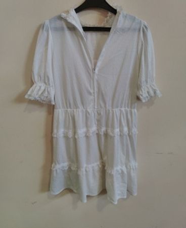 White Ruffled Dress