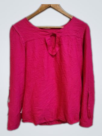 Gamayel Pink Long-Sleeve Blouse