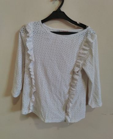 White Polka Dot Blouse