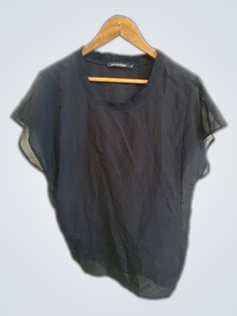 Monoprix Black Sheer Top