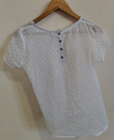 White Polka Dot Blouse