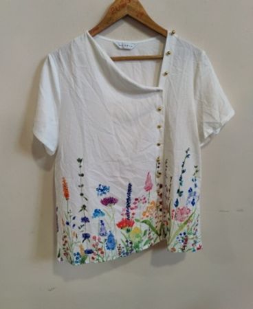 White Floral Top