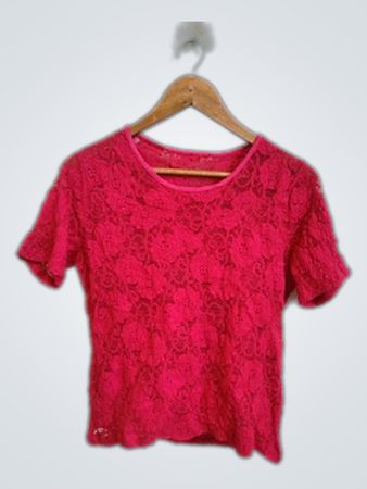 Pink Lace Top