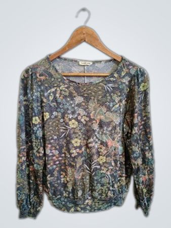 Cache Cache Floral Long-Sleeve Blouse