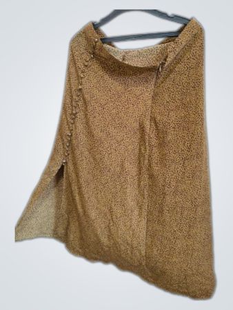 VILA Brown Animal Print Blouse