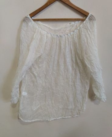 White Off-The-Shoulder Blouse