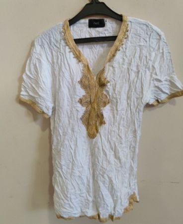 Next Embroidered V-Neck Shirt