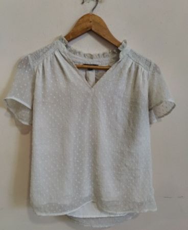White Polka Dot Blouse