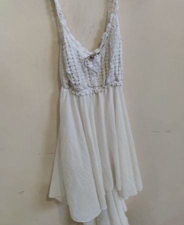 White Crochet Dress